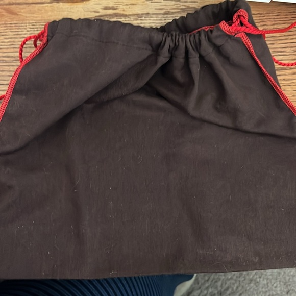 Coach Outline Clutch Wristlet Canvas Leather Stripe Cream Silver Trim - Picture 5 of 5